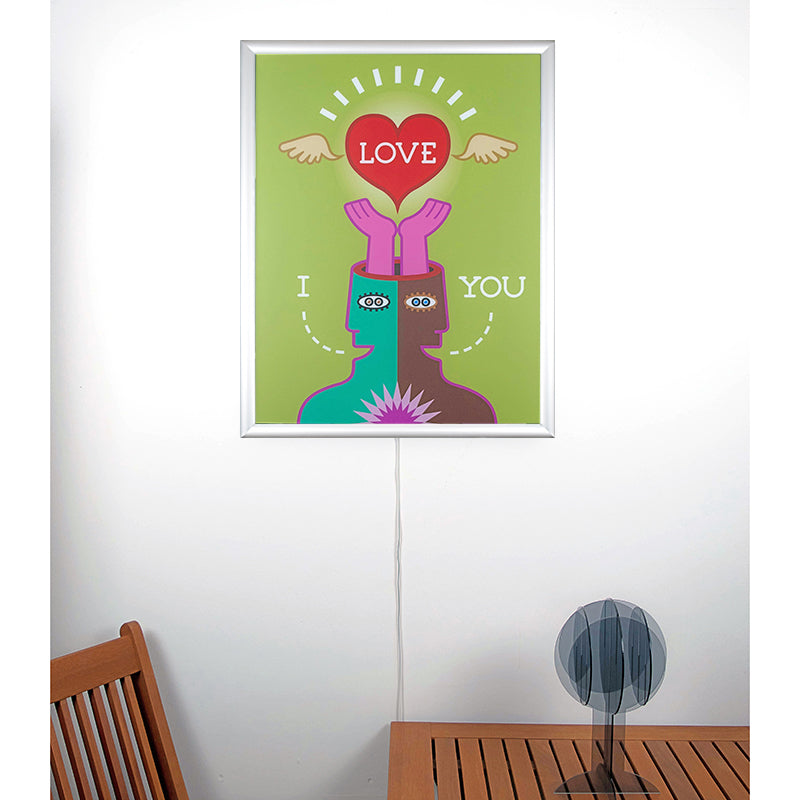 I LOVE YOU – Wandbild mit Beleuchtung