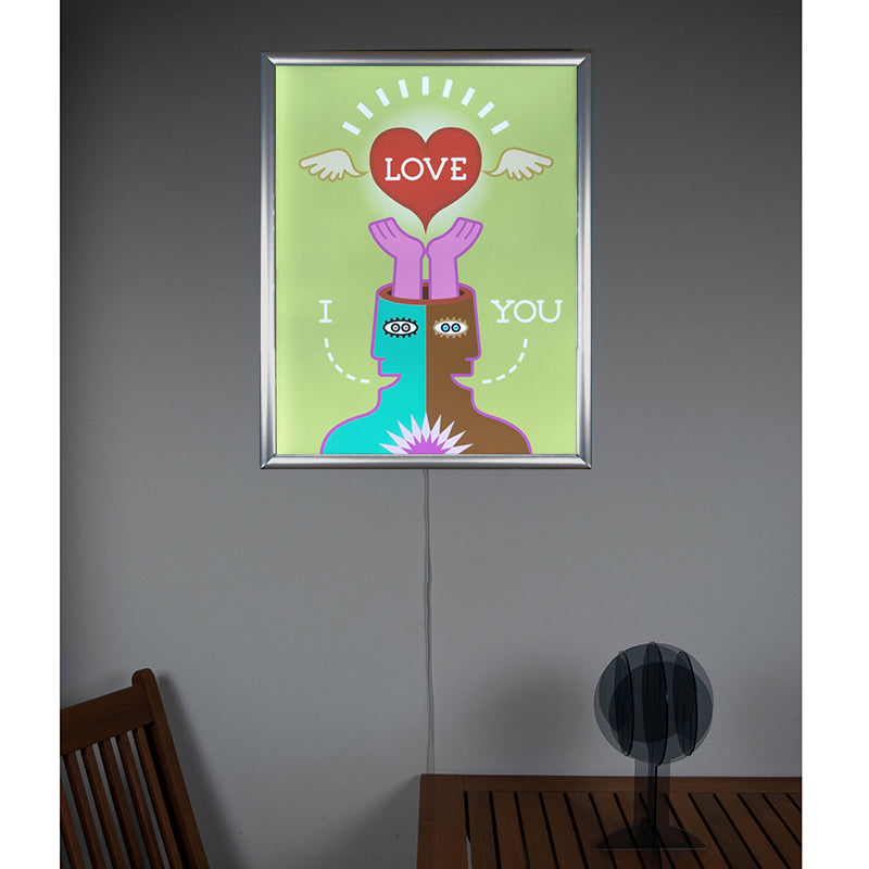 I LOVE YOU – Wandbild mit Beleuchtung