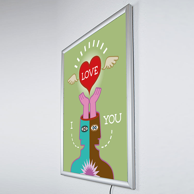 I LOVE YOU – Wandbild mit Beleuchtung