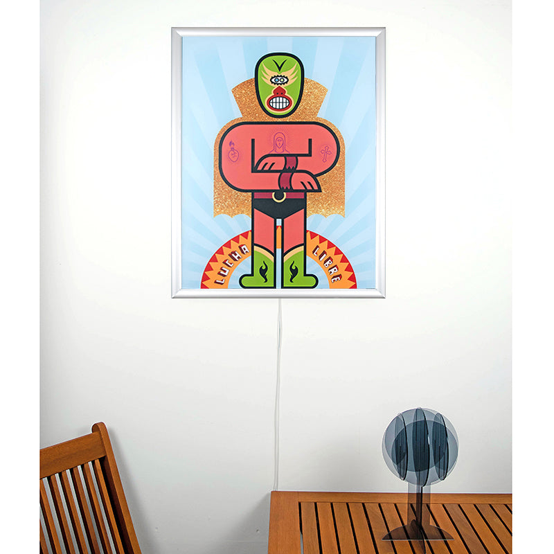 El Santo – Wandbild mit Beleuchtung