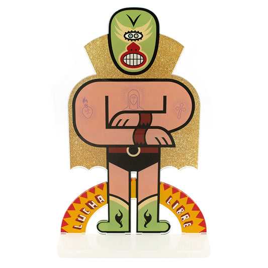 El Santo – Kunstfigur mit Sockel