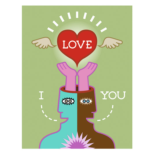 I LOVE YOU – Wandbild mit Beleuchtung