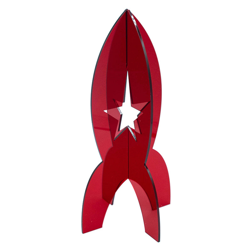 Red Rocket – Figur aus farbigen Acrylglas