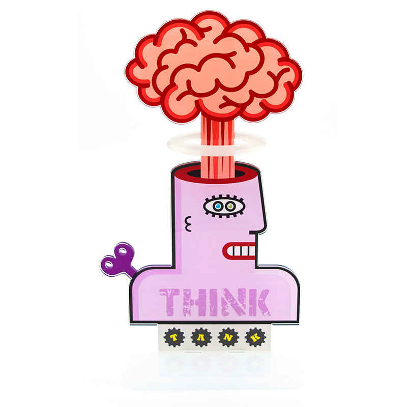 Think, Tank! – Kunstfigur mit Sockel
