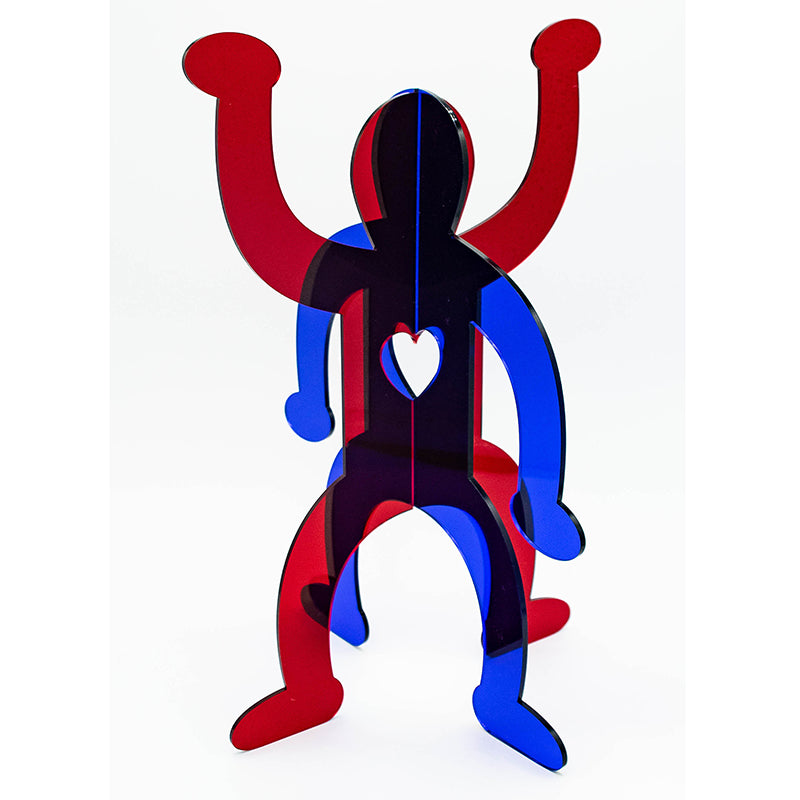 Together – Figur aus farbigen Acrylglas