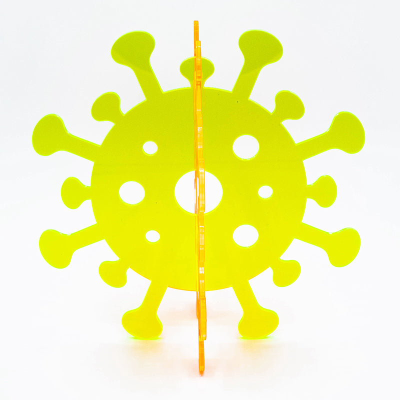 Virus X – Figur aus farbigen Acrylglas