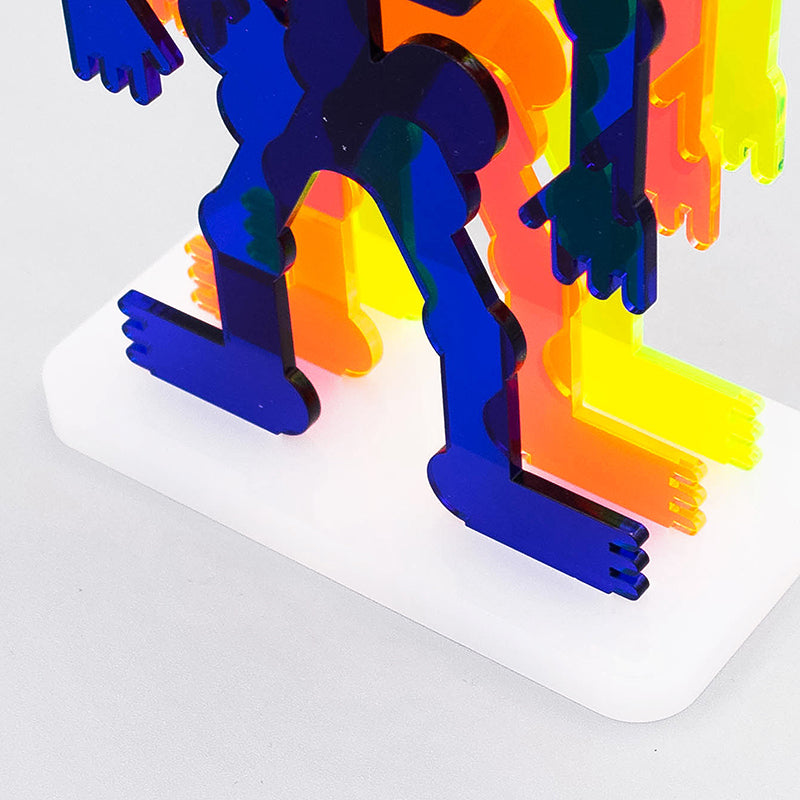 3D Boneman – Figur aus farbigen Acrylglas mit Sockel